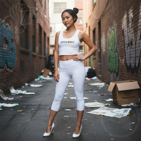 Women's Graffiti Crop Top feat Stykonz Candy - Stykonz Graffiti Streetwear