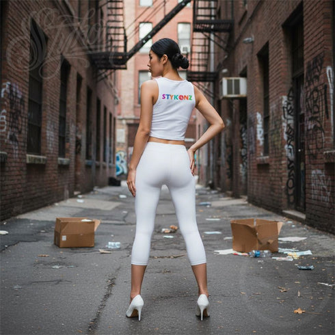 Women's Graffiti Crop Top feat Stykonz Candy - Stykonz Graffiti Streetwear