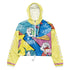 Women’s Graffiti Cropped Windbreaker – 90’s Elements Throw Ups & Tags | Stykonz Hip - Hop Streetwear Jacket - Stykonz Graffiti Streetwear