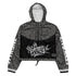 Women’s Graffiti Cropped Windbreaker – Black Style Master Tag | Stykonz Hip - Hop Streetwear Jacket - Stykonz Graffiti Streetwear