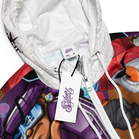Women’s Graffiti Cropped Windbreaker - Comic Stykonz 1 | Stykonz Hip - Hop Streetwear Jacket - Stykonz Graffiti Streetwear