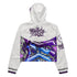 Women’s Graffiti Cropped Windbreaker – Stykonz Purple Wildstyle | Hip - Hop Streetwear Jacket - Stykonz Graffiti Streetwear
