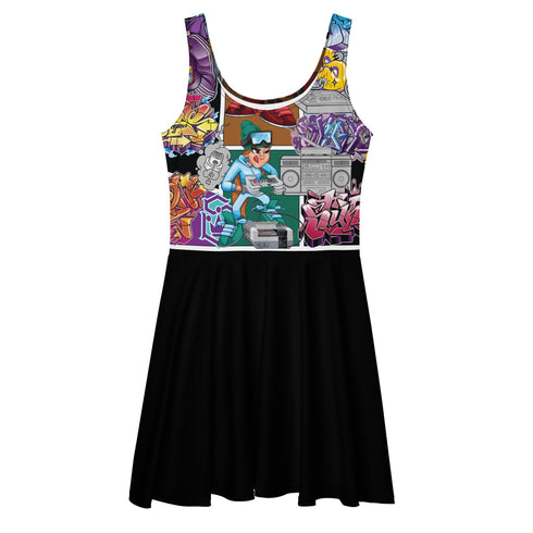 Women's Graffiti Dress Comic Stykonz 1 - Stykonz Graffiti Streetwear