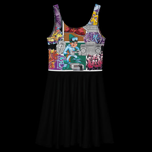 Women's Graffiti Dress Comic Stykonz 1 - Stykonz Graffiti Streetwear