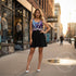 Women's Graffiti Dress Stykonz Purple on Black Wildstyle - Stykonz Graffiti Streetwear