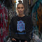 Women's Graffiti Fleece Sweatshirt – BP S - Kingz Crown Calli - Graff | Hip - Hop Streetwear Sweatshirt - Stykonz Graffiti Streetwear