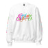 Women’s Graffiti Fleece Sweatshirt – Candy Scriptkonz | Hip - Hop Streetwear Sweatshirt - Stykonz Graffiti Streetwear