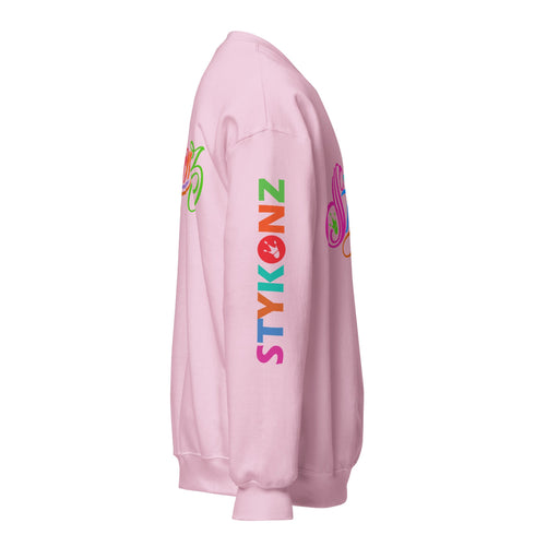 Women’s Graffiti Fleece Sweatshirt – Candy Scriptkonz | Hip - Hop Streetwear Sweatshirt - Stykonz Graffiti Streetwear