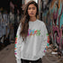 Women’s Graffiti Fleece Sweatshirt – Candy Scriptkonz | Hip - Hop Streetwear Sweatshirt - Stykonz Graffiti Streetwear