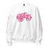 Women’s Graffiti Fleece Sweatshirt – Hot Pink Scriptkonz II | Hip - Hop Streetwear Sweatshirt - Stykonz Graffiti Streetwear