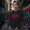 Women’s Graffiti Fleece Sweatshirt – Hot Pink Scriptkonz II | Hip - Hop Streetwear Sweatshirt - Stykonz Graffiti Streetwear