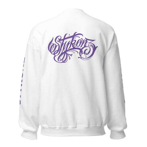Women’s Graffiti Fleece Sweatshirt – Lav Scriptkonz II | Hip - Hop Streetwear Sweatshirt - Stykonz Graffiti Streetwear
