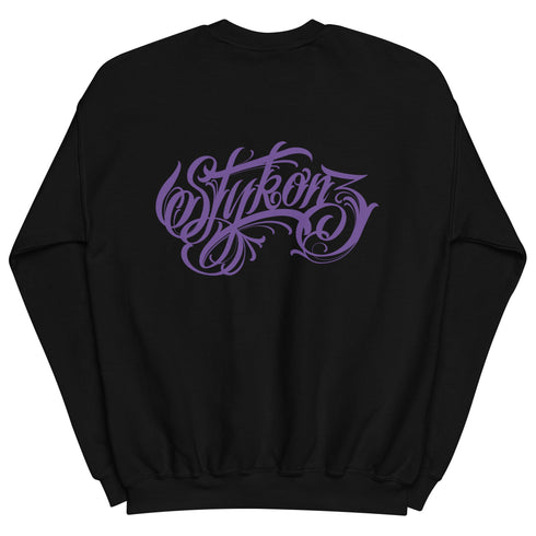 Women’s Graffiti Fleece Sweatshirt – Lav Scriptkonz II | Hip - Hop Streetwear Sweatshirt - Stykonz Graffiti Streetwear
