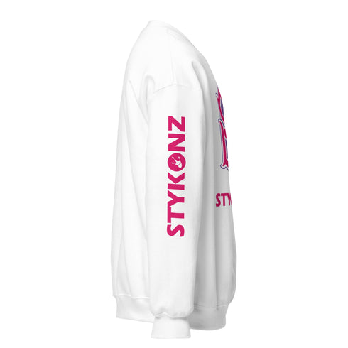 Women’s Graffiti Fleece Sweatshirt – Pink S - Kingz Crown Calli - Graff | Hip - Hop Streetwear Sweatshirt - Stykonz Graffiti Streetwear