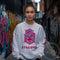 Women’s Graffiti Fleece Sweatshirt – Pink S - Kingz Crown Calli - Graff | Hip - Hop Streetwear Sweatshirt - Stykonz Graffiti Streetwear