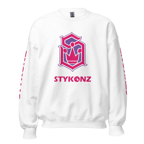 Women’s Graffiti Fleece Sweatshirt – Pink S - Kingz Crown Calli - Graff | Hip - Hop Streetwear Sweatshirt - Stykonz Graffiti Streetwear