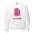 Women’s Graffiti Fleece Sweatshirt – Pink S - Kingz Crown Calli - Graff | Hip - Hop Streetwear Sweatshirt - Stykonz Graffiti Streetwear