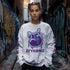 Women’s Graffiti Fleece Sweatshirt – Purple S - Kingz 2Line Throwup | Hip - Hop Streetwear Sweatshirt - Stykonz Graffiti Streetwear