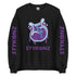 Women’s Graffiti Fleece Sweatshirt – Purple S - Kingz 2Line Throwup | Hip - Hop Streetwear Sweatshirt - Stykonz Graffiti Streetwear