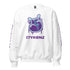 Women’s Graffiti Fleece Sweatshirt – Purple S - Kingz 2Line Throwup | Hip - Hop Streetwear Sweatshirt - Stykonz Graffiti Streetwear