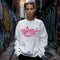 Women’s Graffiti Fleece Sweatshirt – Stykonz Pink G - Tag | Hip - Hop Streetwear Sweatshirt - Stykonz Graffiti Streetwear