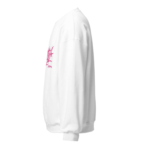 Women’s Graffiti Fleece Sweatshirt – Stykonz Pink G - Tag | Hip - Hop Streetwear Sweatshirt - Stykonz Graffiti Streetwear