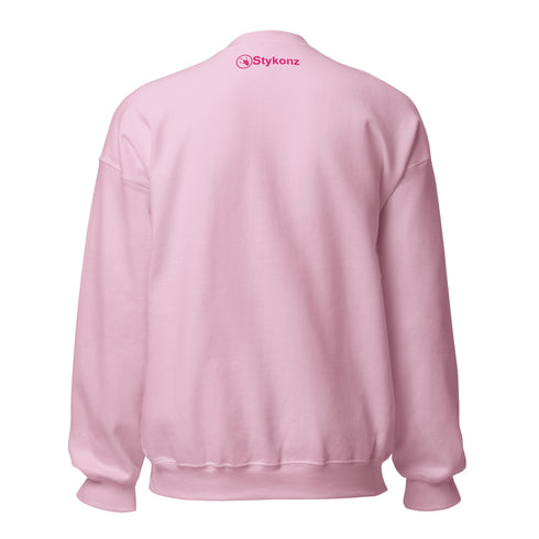 Women’s Graffiti Fleece Sweatshirt – Stykonz Pink G - Tag | Hip - Hop Streetwear Sweatshirt - Stykonz Graffiti Streetwear
