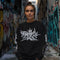 Women’s Graffiti Fleece Sweatshirt – White Stykonz Tag | Hip - Hop Streetwear Sweatshirt - Stykonz Graffiti Streetwear