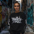 Women’s Graffiti Fleece Sweatshirt – White Stykonz Tag | Hip - Hop Streetwear Sweatshirt - Stykonz Graffiti Streetwear