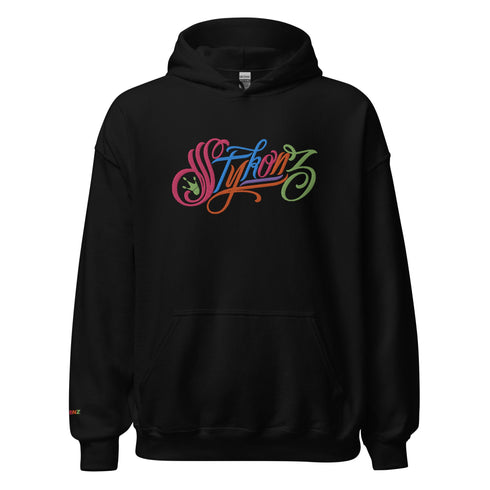 Women’s Graffiti Hoodie – XL Embroidered Candy Scriptkonz | Hip - Hop Streetwear Hoodie - Stykonz Graffiti Streetwear