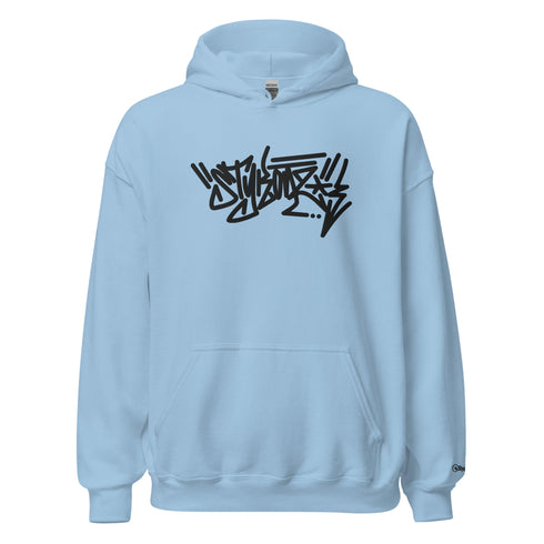 Women’s Graffiti Hoodie – XL Embroidered Stykonz feat Black City Tagz | Hip - Hop Streetwear Hoodie - Stykonz Graffiti Streetwear