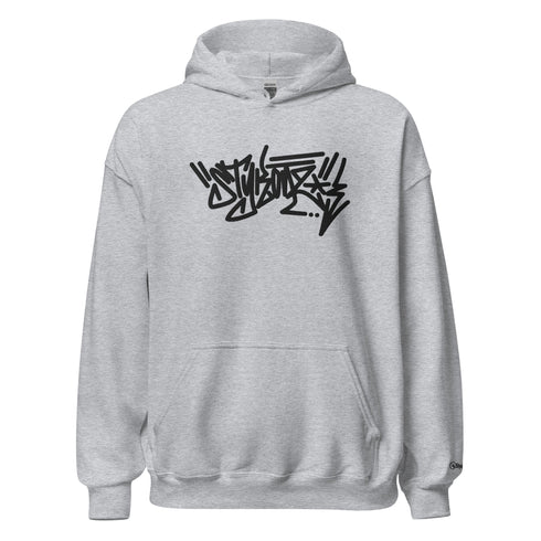 Women’s Graffiti Hoodie – XL Embroidered Stykonz feat Black City Tagz | Hip - Hop Streetwear Hoodie - Stykonz Graffiti Streetwear