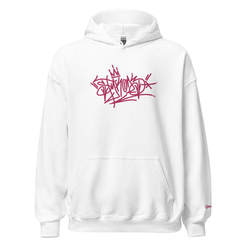 Women’s Graffiti Hoodie – XL Embroidered Stykonz feat Pinkz Tagz | Hip - Hop Streetwear Hoodie - Stykonz Graffiti Streetwear