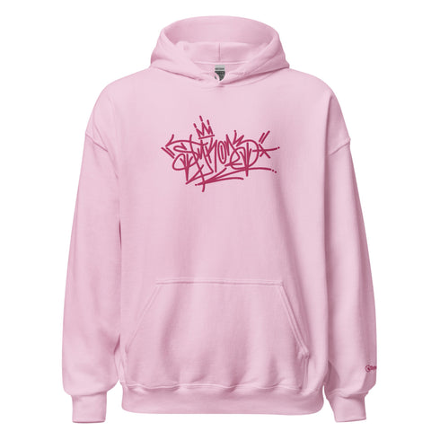 Women’s Graffiti Hoodie – XL Embroidered Stykonz feat Pinkz Tagz | Hip - Hop Streetwear Hoodie - Stykonz Graffiti Streetwear