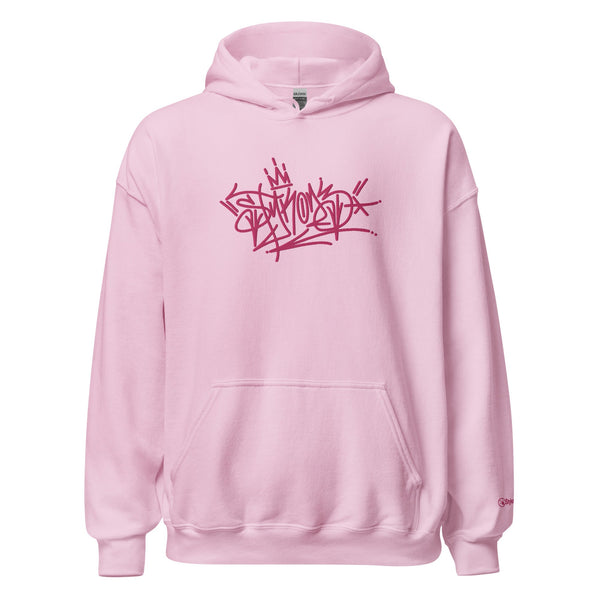 Women’s Graffiti Hoodie – XL Embroidered Stykonz feat Pinkz Tagz | Hip - Hop Streetwear Hoodie - Stykonz Graffiti Streetwear