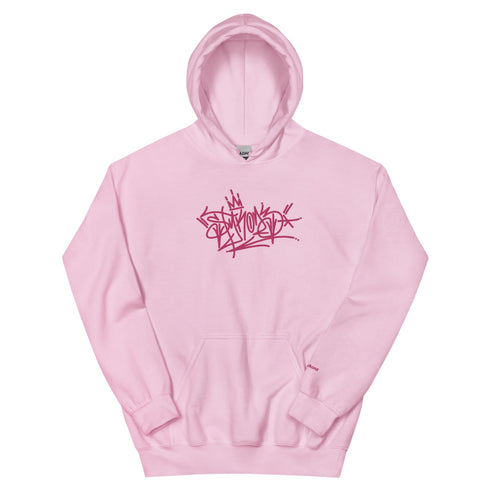 Women’s Graffiti Hoodie – XL Embroidered Stykonz feat Pinkz Tagz | Hip - Hop Streetwear Hoodie - Stykonz Graffiti Streetwear