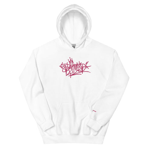 Women’s Graffiti Hoodie – XL Embroidered Stykonz feat Pinkz Tagz | Hip - Hop Streetwear Hoodie - Stykonz Graffiti Streetwear