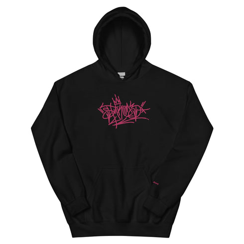 Women’s Graffiti Hoodie – XL Embroidered Stykonz feat Pinkz Tagz | Hip - Hop Streetwear Hoodie - Stykonz Graffiti Streetwear
