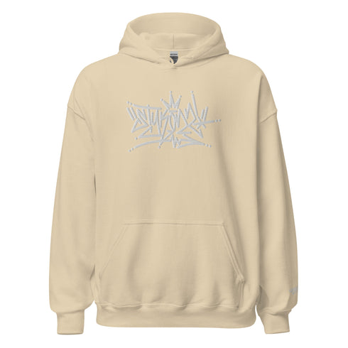 Women’s Graffiti Hoodie – XL Embroidered Stykonz feat White Crown Tagz | Hip - Hop Streetwear Hoodie - Stykonz Graffiti Streetwear