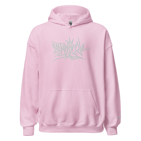 Women’s Graffiti Hoodie – XL Embroidered Stykonz feat White Crown Tagz | Hip - Hop Streetwear Hoodie - Stykonz Graffiti Streetwear