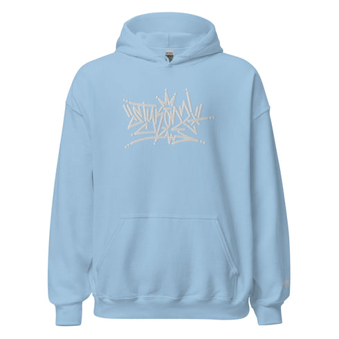 Women’s Graffiti Hoodie – XL Embroidered Stykonz feat White Crown Tagz | Hip - Hop Streetwear Hoodie - Stykonz Graffiti Streetwear
