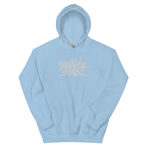 Women’s Graffiti Hoodie – XL Embroidered Stykonz feat White Crown Tagz | Hip - Hop Streetwear Hoodie - Stykonz Graffiti Streetwear