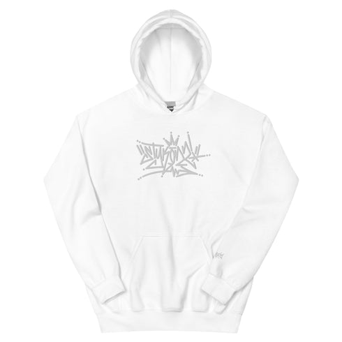 Women’s Graffiti Hoodie – XL Embroidered Stykonz feat White Crown Tagz | Hip - Hop Streetwear Hoodie - Stykonz Graffiti Streetwear