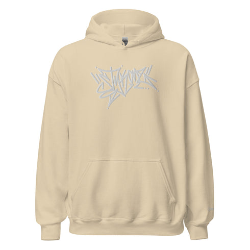 Women’s Graffiti Hoodie – XL Embroidered Stykonz feat White Wall Tagz | Hip - Hop Streetwear Hoodie - Stykonz Graffiti Streetwear