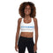 Women's Graffiti Padded Sports Bra B - Blue Stykonz Block - Stykonz Graffiti Streetwear