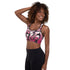Women's Graffiti Padded Sports Bra Black Cherry - Stykonz Graffiti Streetwear
