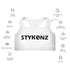 Women's Graffiti Padded Sports Bra Black Stykonz Block - Stykonz Graffiti Streetwear