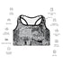 Women's Graffiti Padded Sports Bra B&W Comic Stykonz 1 - Stykonz Graffiti Streetwear