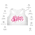 Women's Graffiti Padded Sports Bra Hot Pink Scriptkonz - Stykonz Graffiti Streetwear