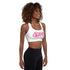 Women's Graffiti Padded Sports Bra Hot Pink Scriptkonz - Stykonz Graffiti Streetwear